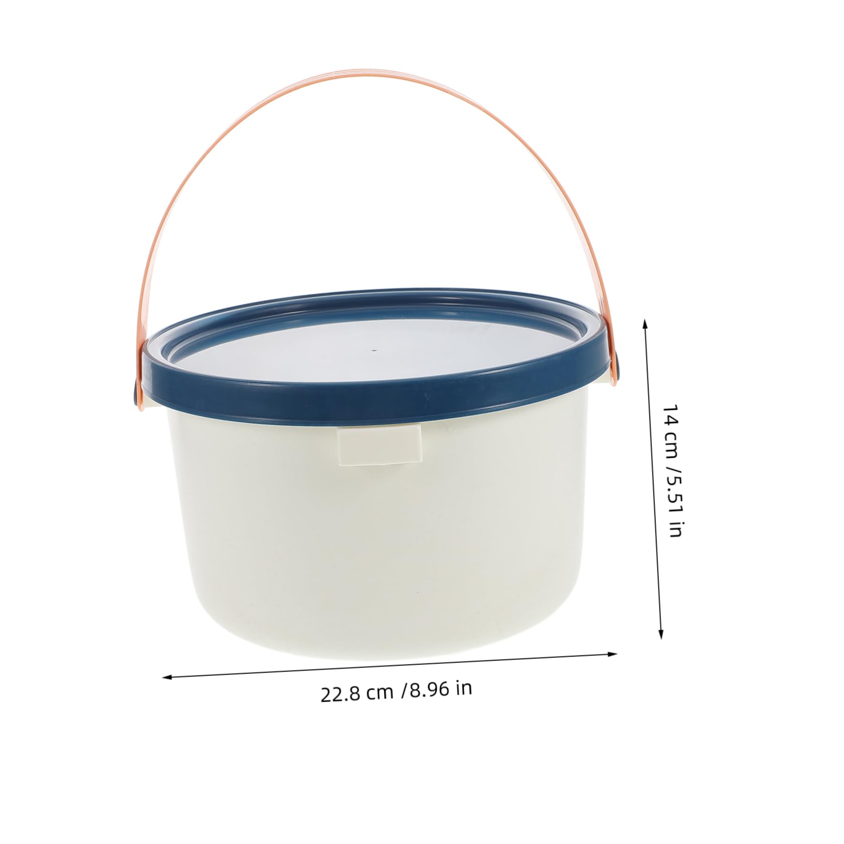INOOMP Secchio in Plastica con Coperchio Portatile da 10l, Multifunzionale con Manico Resistente, per Campeggio e Uso Auto, Design Leggero e Capiente