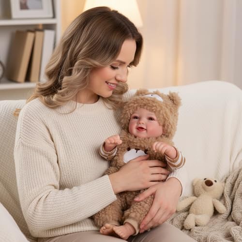 Muñeca BABESIDE Reborn Mia 17 pulgadas realista miniatura 3