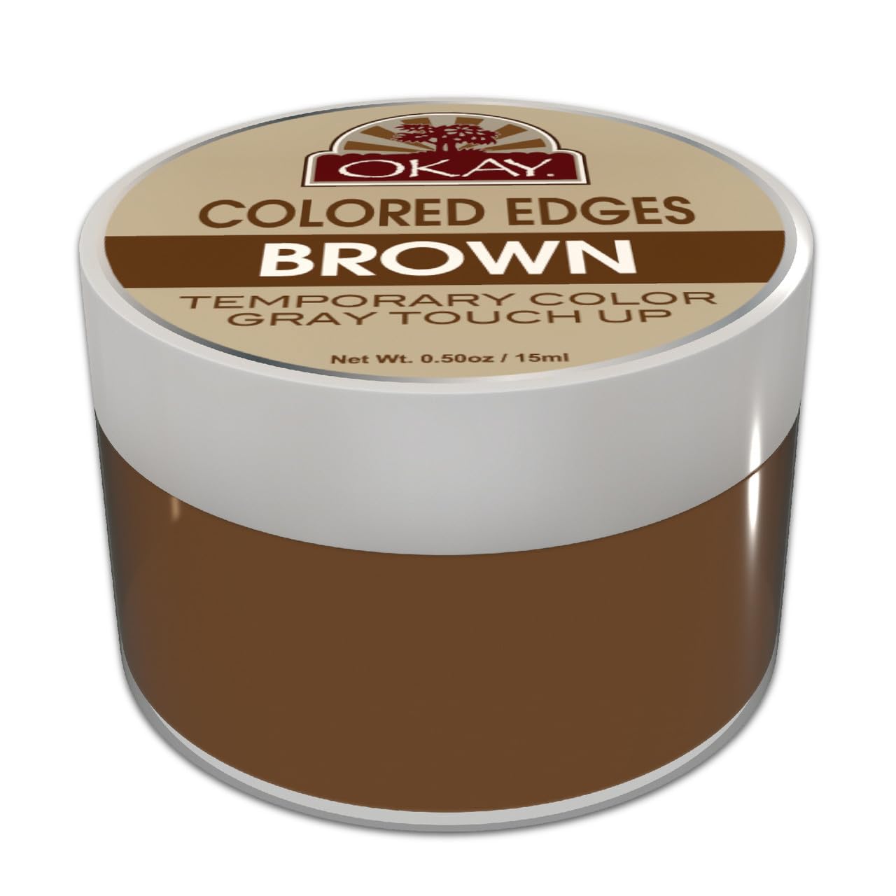 Okay Colored Edges, Brown, 0.5 Ounce