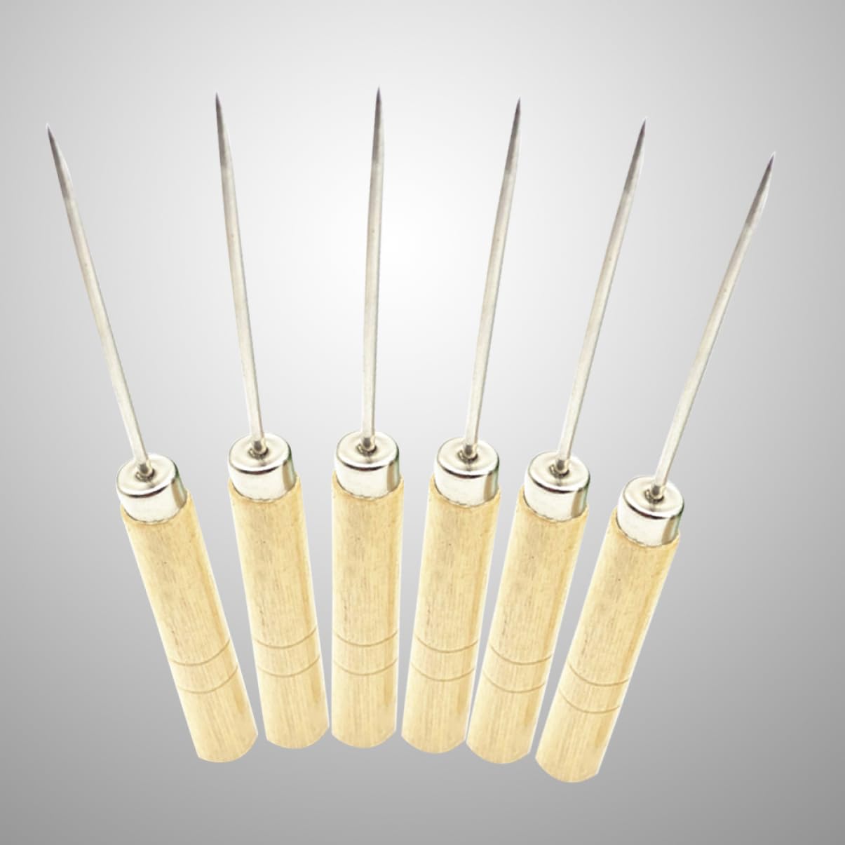 10Pcs Wooden Handle Scriber Needle for Quilling and Cake Decorating Slotted Paper Tool for Marking Patterns and DIY Crafts Lightweight and Durable Design
