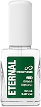 Eternal 2 in 1 Nail Hardener Base Coat Top Coat - 13.5 mL Nails Strengthener with Long Lasting Shine Finish for Strong Nails, Fingernail Polish Wear Extension & Healthy Nail Growth Treatment – 1 Unit