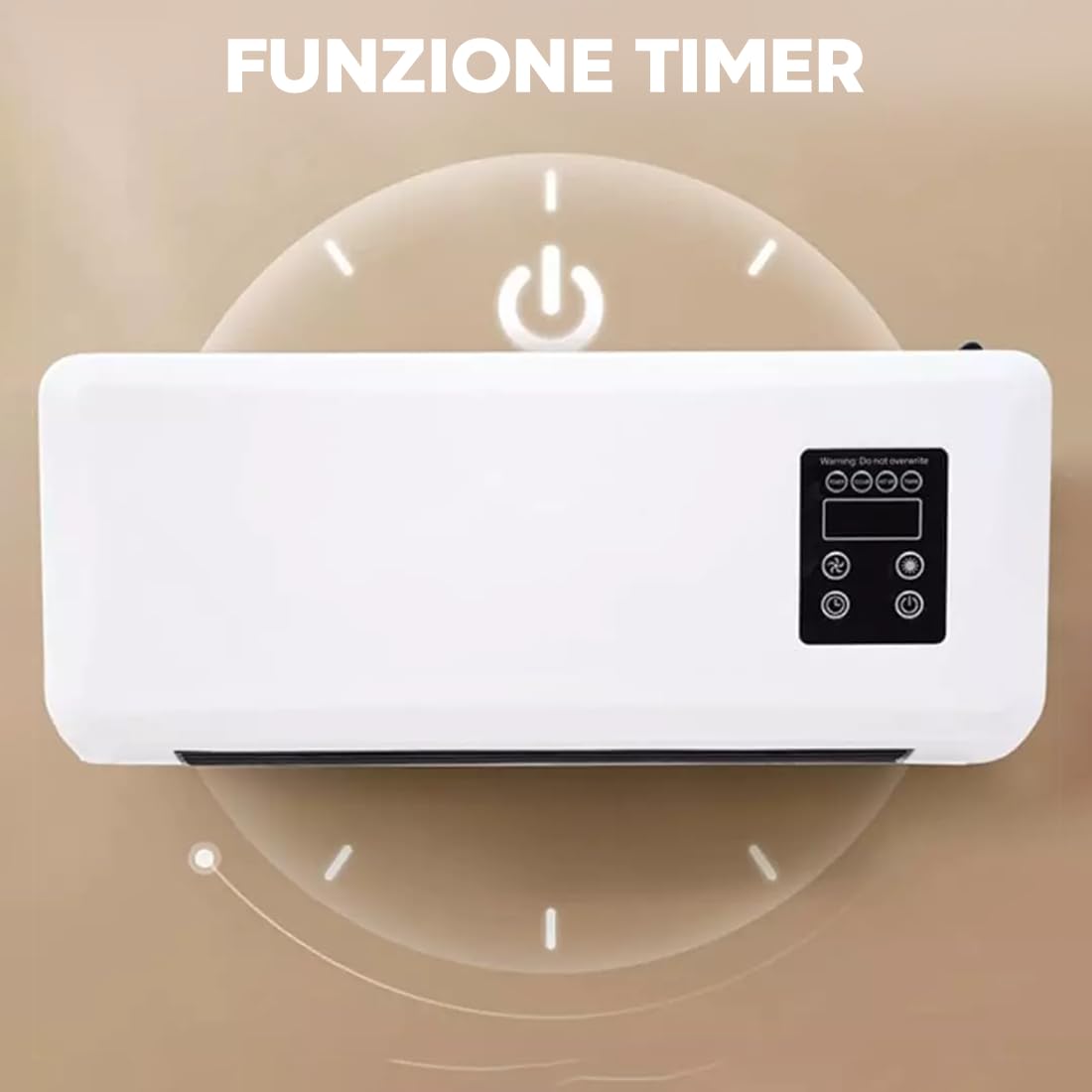 MEDIA WAVE store Termoventilatore a parete TCM55T Termobagno + telecomando