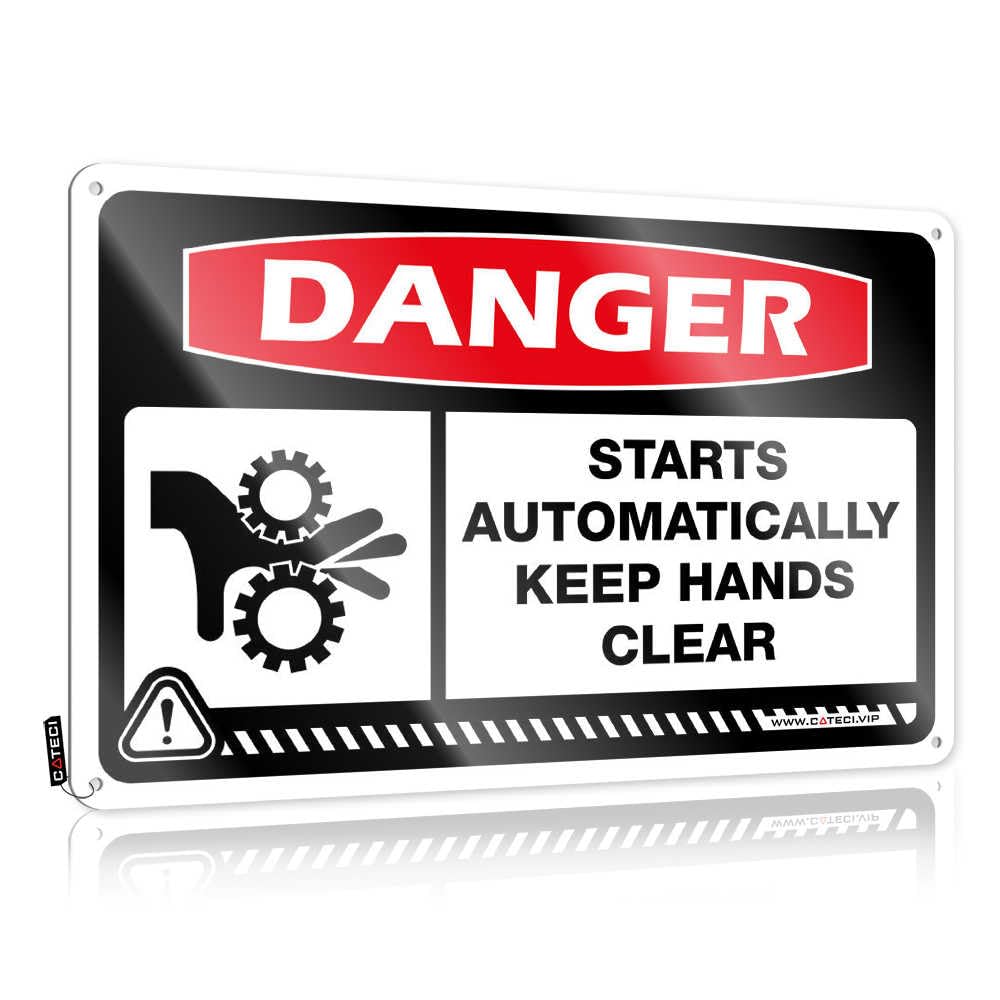 Fzfn Colour Danger Starts Automatically Keep Hands Clear Indie Classic - Tin Wall Decor Soft Area Vintage Wall Art(30X40cm)