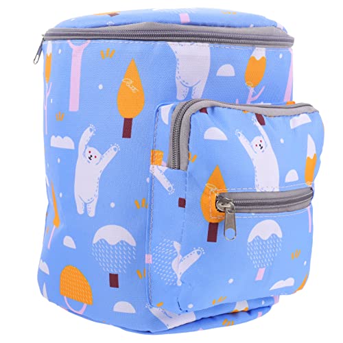 Bolso colgante portátil para pañales azul multiusos miniatura 1