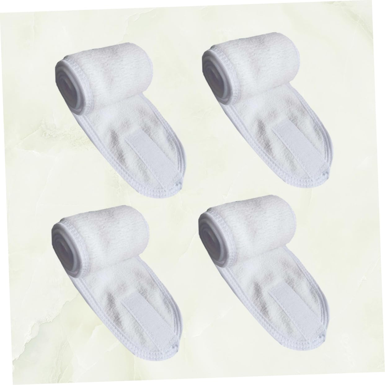 Beaupretty 12pièces Bandeaux Absorbants Pour Visage De Blanc Accessoires De Spa Et Maquillage Confortables Et Pratiques Pour Sport Soins Personnels