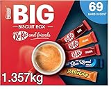 Nestlé KitKat & Friends Big Biscuit Box – 69 Chocolate Biscuit Bars (KitKat, Blue Riband & Toffee Crisp) | Bulk Chocolate Selection Box 1.357kg
