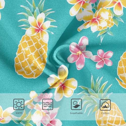 Wusikd Pineapples Plumeria Girls' Underwear Cotton Girls Briefs Soft Toddler Underwear 2T3
