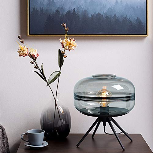 Lampe de table en verre anti-éblouissement avec variateur E27 - 5
