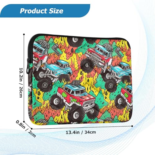 Funda para portátil 13-14 pulgadas con diseño de monstruos miniatura 3