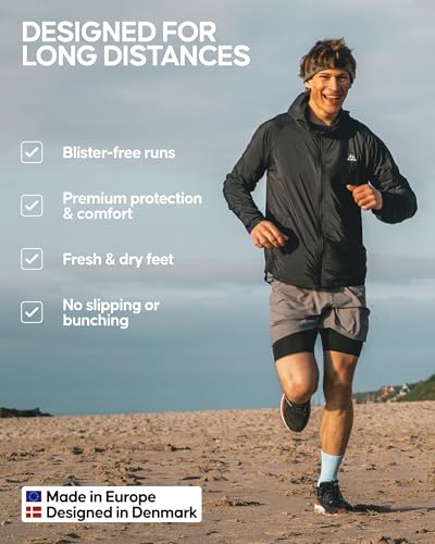 DANISH ENDURANCE Ultra-Comfort Crew Running Socks - 3 or 5 Pack3