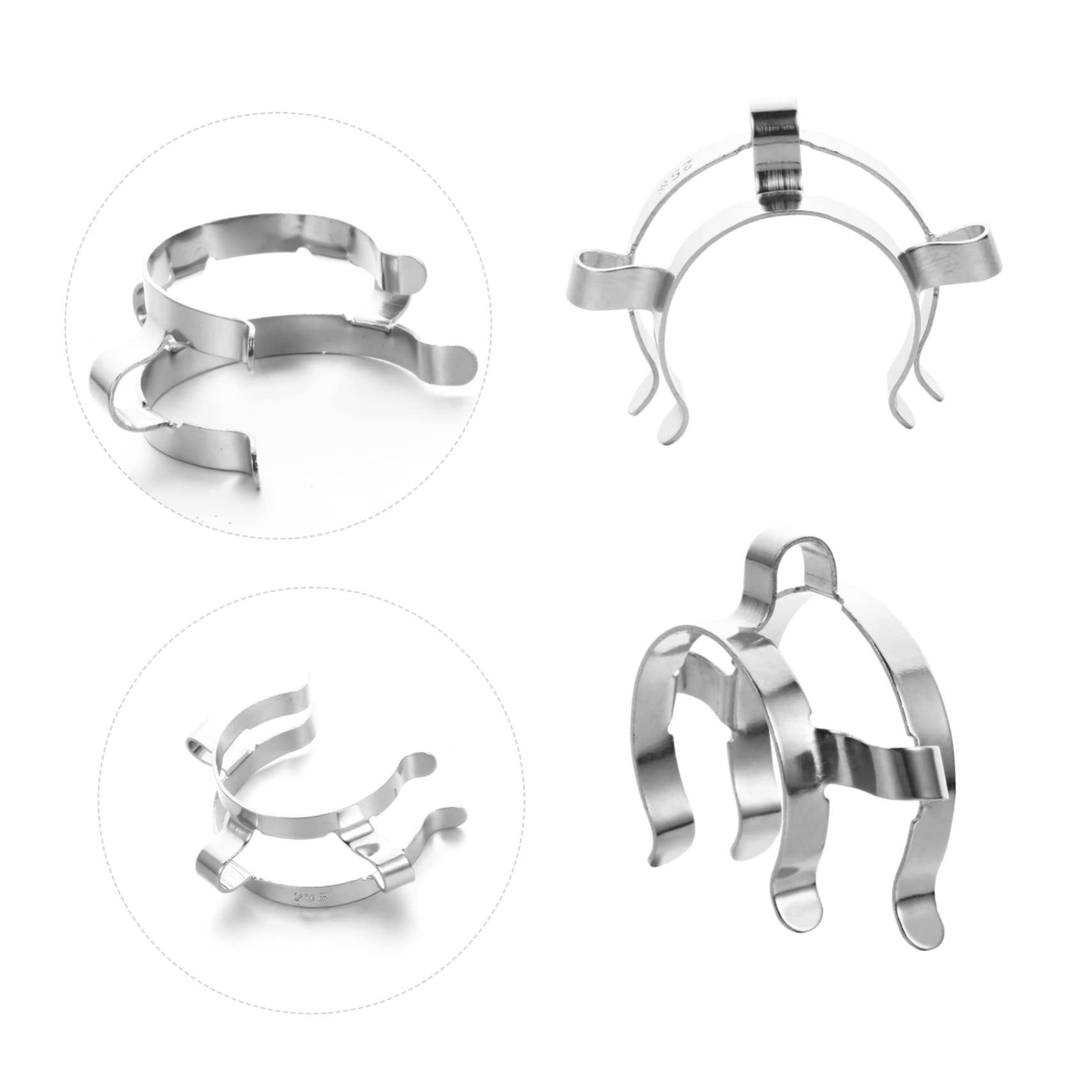 3 Set Morsetto Di Giunzione In Acciaio Inossidabile Tipo Riutilizzabile Morsetto Keck Nero Metal Labs Di Giunzione In Metallo Clip Di 4 pezzi*3
