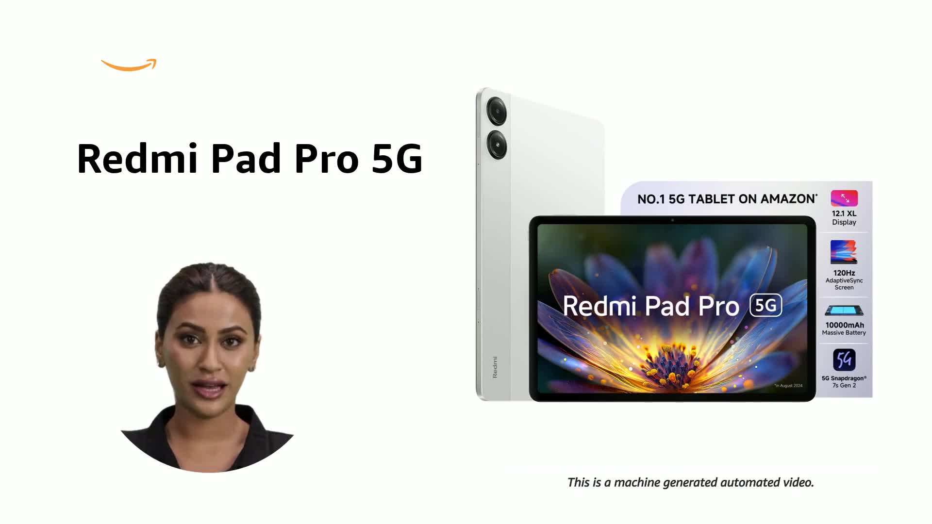 Redmi Pad Pro 5G |Snapdragon 7s Gen 2|30.7cm(12.1) Tablet|33+ Days