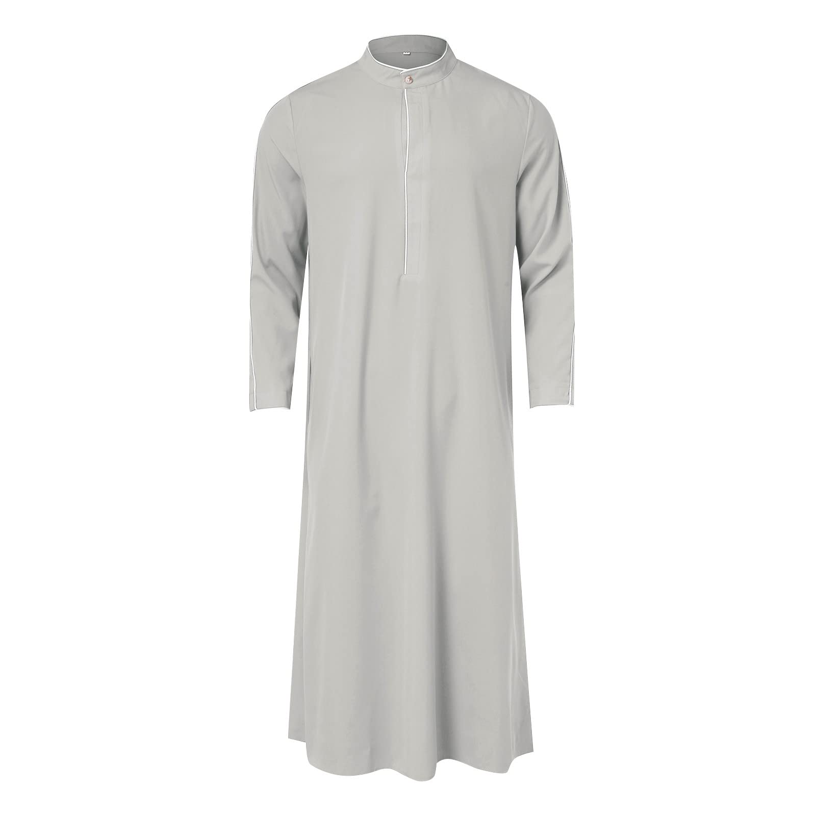 COOFANINMuslim Thobe for Men Prayer Cloth Mens Shalwar Kameez Wedding Muslim Dress for Men Traditional Middle Eastern Dresses for Women African Dresses for Women Wedding UK Sales Clearance