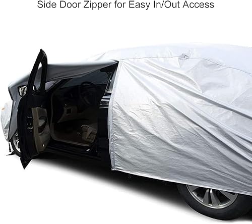 Miniatura 3 de Funda impermeable y transpirable compatible con Dacia Sandero Stepway 2021, cubierta de protección para todo tipo de clima, con tiras reflectantes,