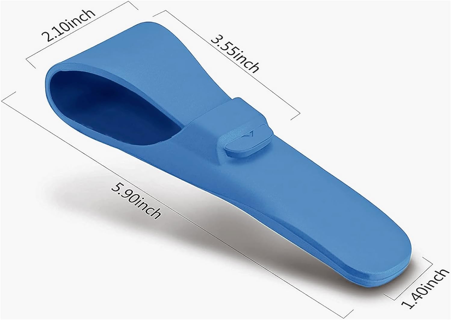 LinMei Silicone Razor Travel Case, Blue+Black, Compatible with Gillette, Parker, Merkur Razor (Blue 2pcs) image 2