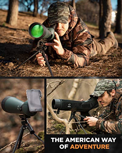 Creative Xp CREATIVEXP104 Spotting Scopes Hd 20-60X60Mm Zoom With Fmc Lens, 45 Degree Angled Eyepiece thumb #5