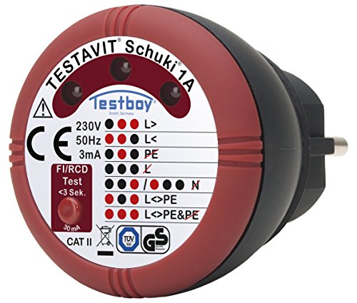 Preisvergleich Produktbild Testboy TVS 1A Steckdosenprüfgerät, 2220005
