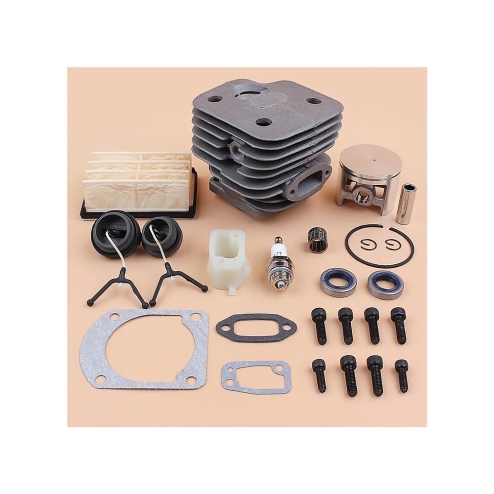 Kit de tapas de filtro de aire for tornillos de escape de pistón de cilindro de 52 mm for reemplazo de motosierra de gasolina 268 272 XP 272XP Piezas de repuesto