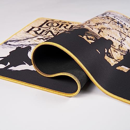 Image of SUBSONIC The Lord of The Rings Mouse Pad 35x15 in Extra Large Mousepad | Official Licence, Desk Mat with Smooth Surface Optimised for Mouse Sensors, Non-Slip gaming Mousepad Base and Stitched Edges