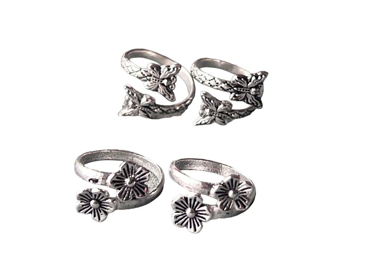 Women & Girls Metal Plated Fancy Toe Ring Adjustable Bichiya/Leg Finger Ring-Combo-2 (A_C_P_110749_Multi)-image-33