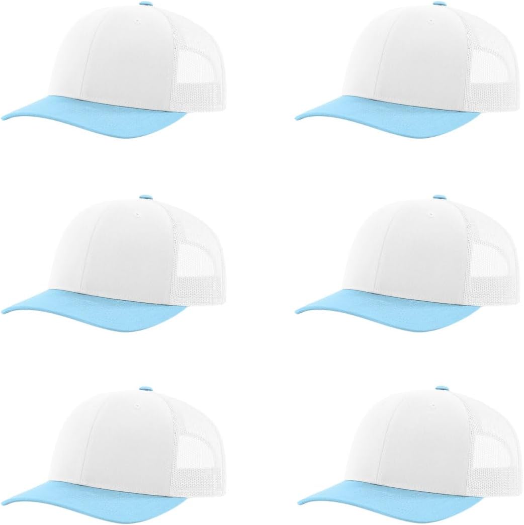 Richardson 112 Classic Six-Panel Adjustable Snapback Trucker Cap | Bulk Packs Available