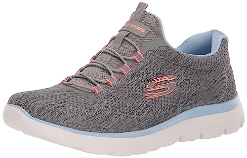 Skechers Sport Women's Women's Summits Fun Flare Sneaker, GYMT=Gray Multi, 10.5 - Main Image
