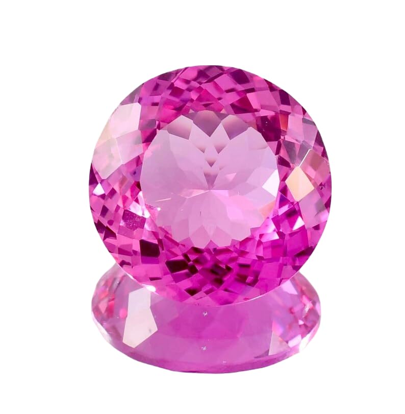 Saphir rose naturel de 10 mm, la gemme facettée calibrée sans défaut pour réussir vos bijoux DIY
