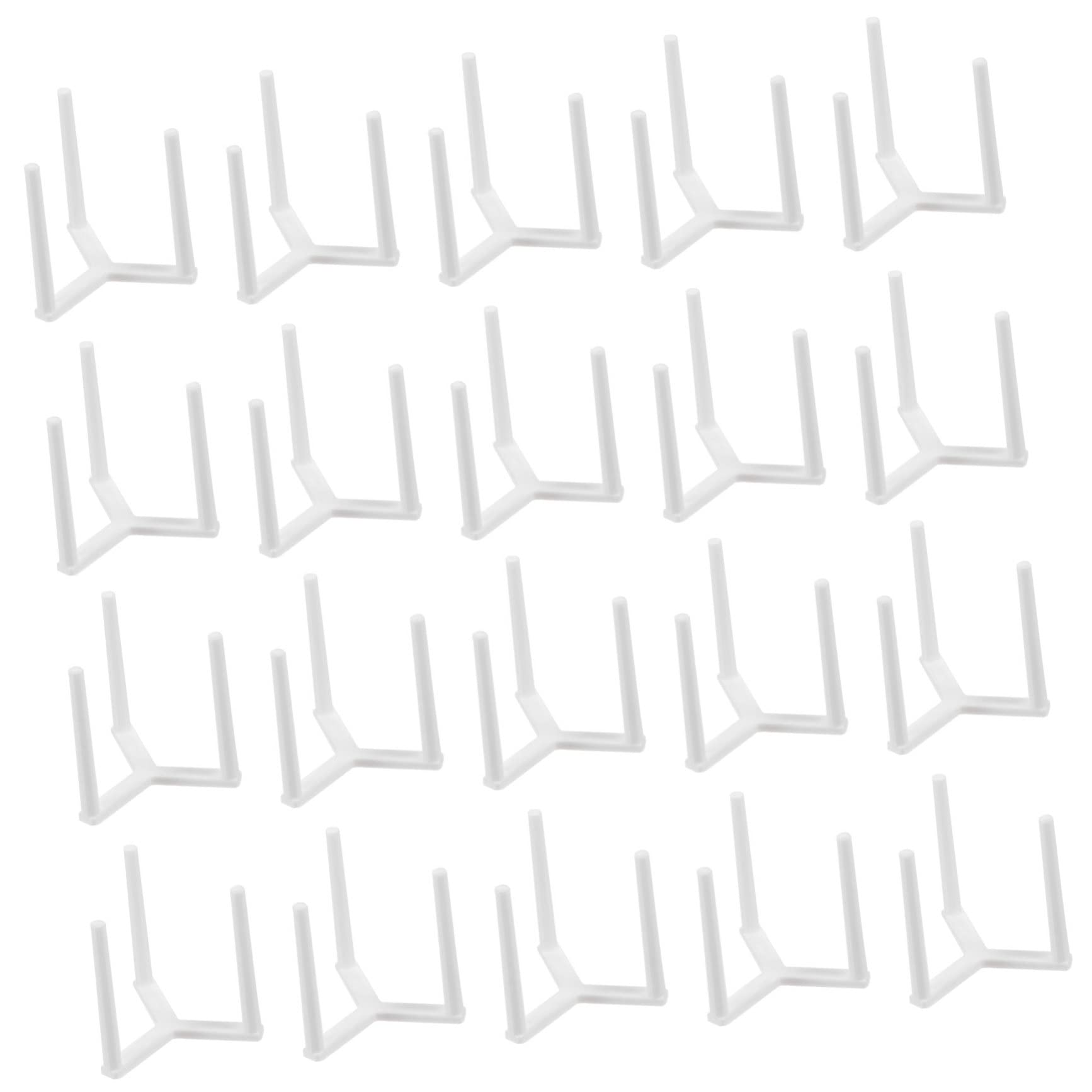 LALADEFIEE 100pcs Pizza Party Supplies Stand Plastic Tripod Stack for Pizza Storage