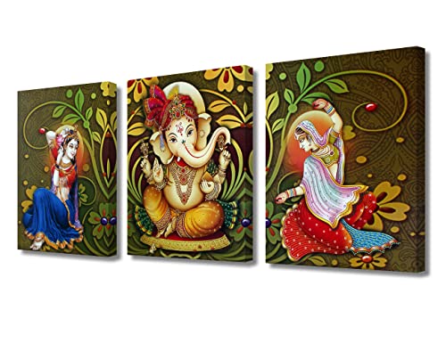 Toile murale Ganesh insuffle la sérénité dans votre décoration de chambre