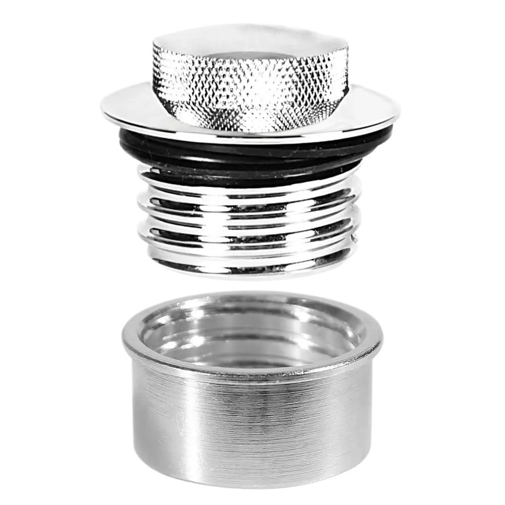 Bouchon Essence Moto Chromé – Vis Modifiée Pour Harley Touring 1996-2023, Look Cool Et Étanchéité Parfaite