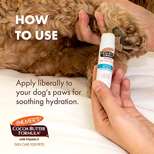 Palmer's for Pets - Dog Paw Balm, Dog Nose Balm, Cocoa Butter, 0.5 oz | Swivel stick with cocoa butter and vitamin E moisturizes dry, rough paw pads and noses; apply directly to paws - image 4