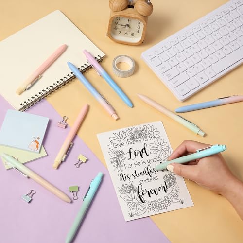 Bolígrafos retráctiles de gel Mr. Pen, pack de 10, tinta negra miniatura 6
