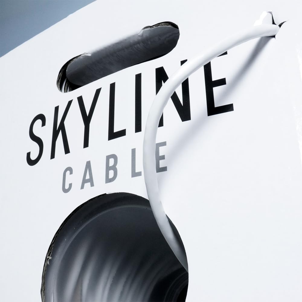 Skyline - Cavo di rete Ethernet Cat 6, CMR, 550 Mhz, 23 AWG, in rame nudo massiccio (scatola di imballaggio, 0,3 m, bianco)