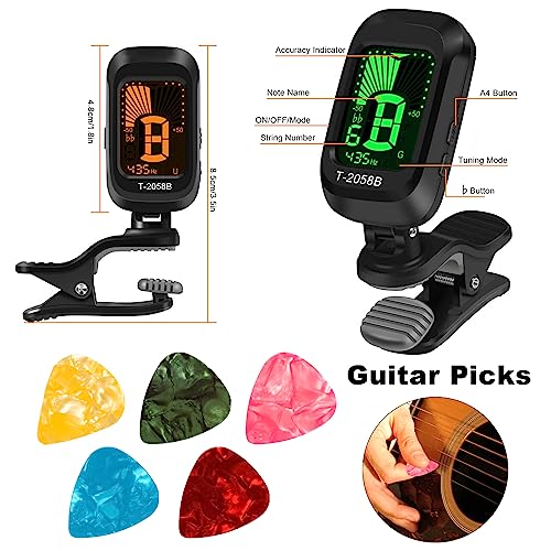Accordeur de Guitare pour chromatique,Accordeur à Pince Pour Guitare Classique, Guitare Électronique, Basse, Violon, Ukulélé,avec Ecran LCD 360° Rotation Accordeur - Les Beatles, Paul McCartney, John Lennon, RIngo Starr, George Harrison Accordeur de Guitare pour chromatique,Accordeur à Pince Pour Guitare Classique, Guitare Électronique, Basse, Violon, Ukulélé,avec Ecran LCD 360° Rotation Accordeur – Image 4