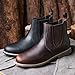 SL-Saint Men's Handmade Classic Chelsea Boots Genuine Cowhide Slip On Fashion Casual (DarkBrown Leather, Adult, Men, 12, Numeric, US Footwear Size System, Medium)
