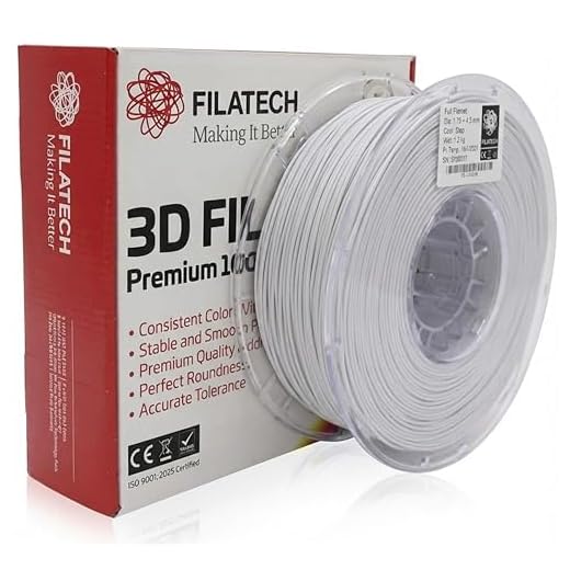 Filatech Hyper PLA Filament 1.75mm ±0.03mm, High-Speed PLA 3D Printer Filament 300–600mm/s, 1kg (2.2lbs) Spool, Low Warp Standard PLA Filament for 3D Printing – (Grey)