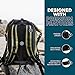 Earth Pak Waterproof Backpack - Heavy Duty Roll-Top Closure with Easy Access Front-Zippered Pocket and Cushioned Padded Back Panel for Comfort with IPX8 Waterproof Phone Case