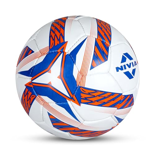 Nivia Shining Star Football/Rubberized Stitched Football/32 Panels/International Match Ball/Size - 5 (Orange) 5 51nNeVqJcgL