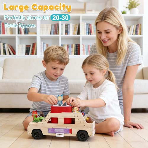 Image of for Toniebox 1 /2 Car Shelf Storage, Car Shelf Organizer for Tonies Figures Characters, Holder Tonieplay Game Controller Accessories, Display Collection 20~30 Characters