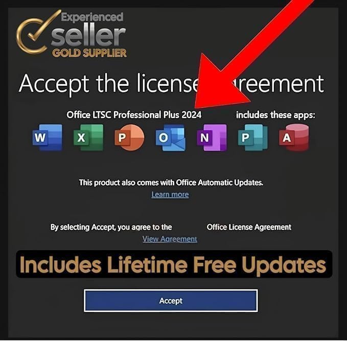 Image of OFFICESUITE 2024 LTSC Professional Plus MS Edition | NEW 2026 Update Included | Retail License Key for Windows system (1 User /PC, Lifetime Validity) | Unlimited Reinstallations & Regular Updates