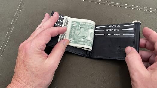 Amazon.com: Improving Lifestyles Leather Mens Wallet Spring Money