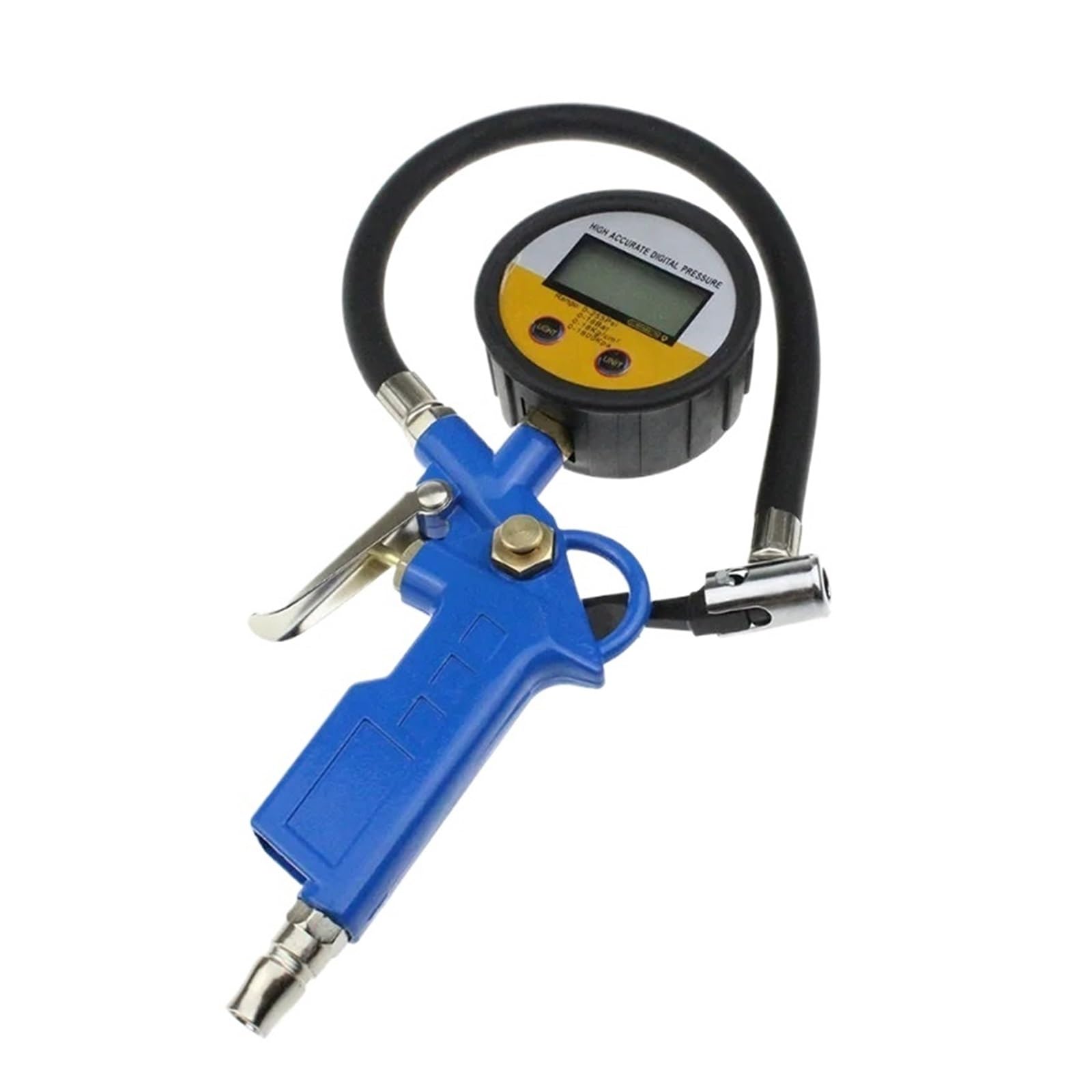 Pistola Di Gonfiaggio Automatica For Pneumatici Digitali For Auto, Manometro For Pressione Pneumatici, Manometro LCD, Tester For Pistola Facile Da Usare
