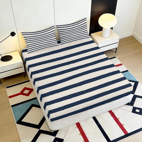 Matelas cover 3D classic stripe cadeau idéal chambre enfant