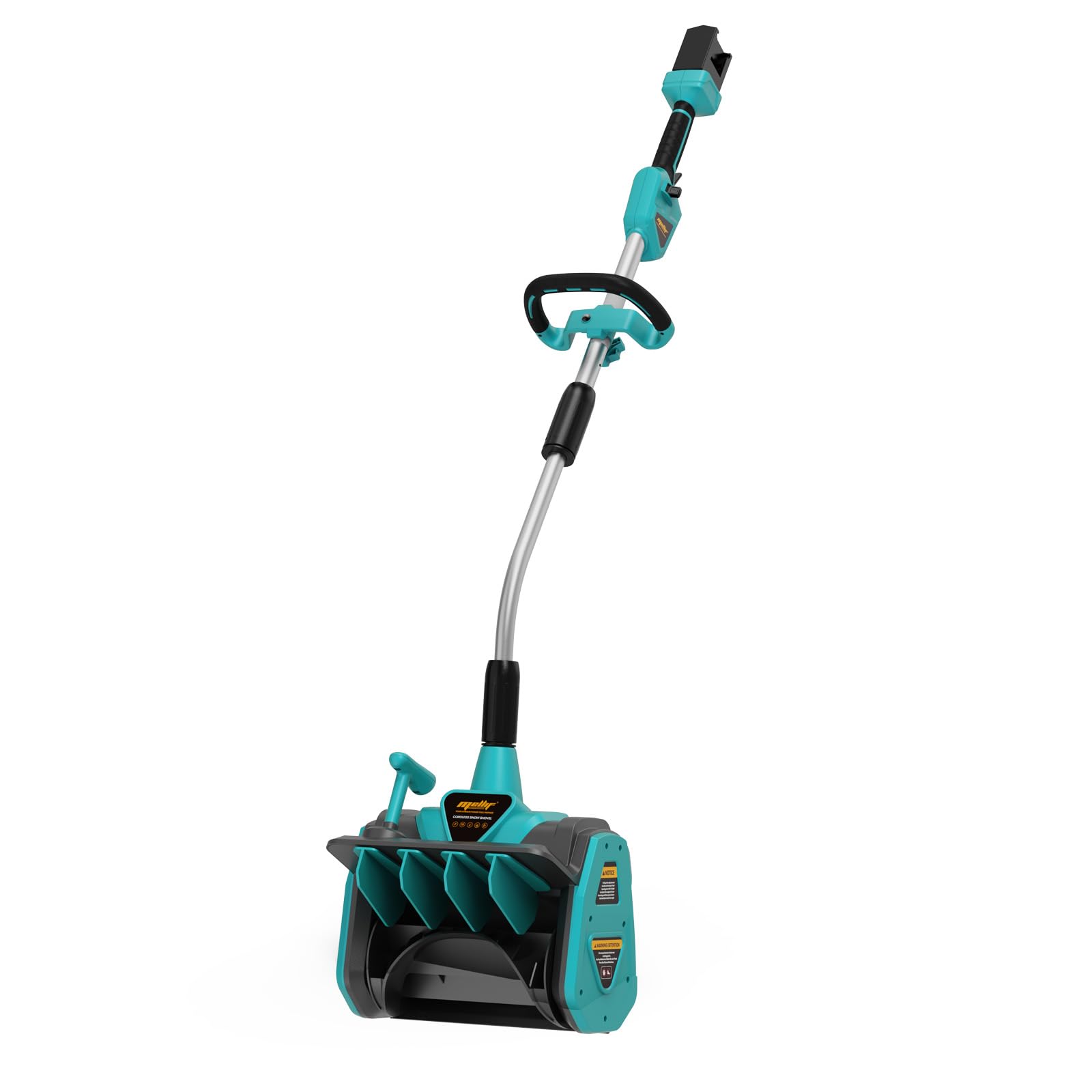 Mellif Akku Schneefräse für Makita Akku 18V x2, elektrische Schneefräse, 900W kabellos Schneebürste bis 20cm Räumhöhe, 8m Wurfweite, 33.5cm Arbeitsbreite, 30° Einstellbar (Akku Nicht Enthalten)