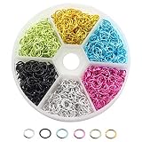 NX Garden 1080PCS/Box 6 Colors 6mm Colorful Aluminum Wire Open Jump Rings Connector for Jewelry Maki