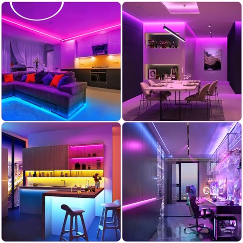 Tira de LED RGB COB 24V 10 mm 32.8 ft Smart Sumaote miniatura 7
