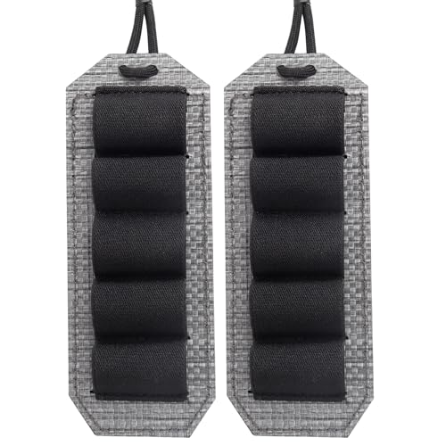 Gwild Concepts Shotgun Shell Holder, Tegris 5rd Shotgun Card Pouch with Adhesive Hook & Loop...