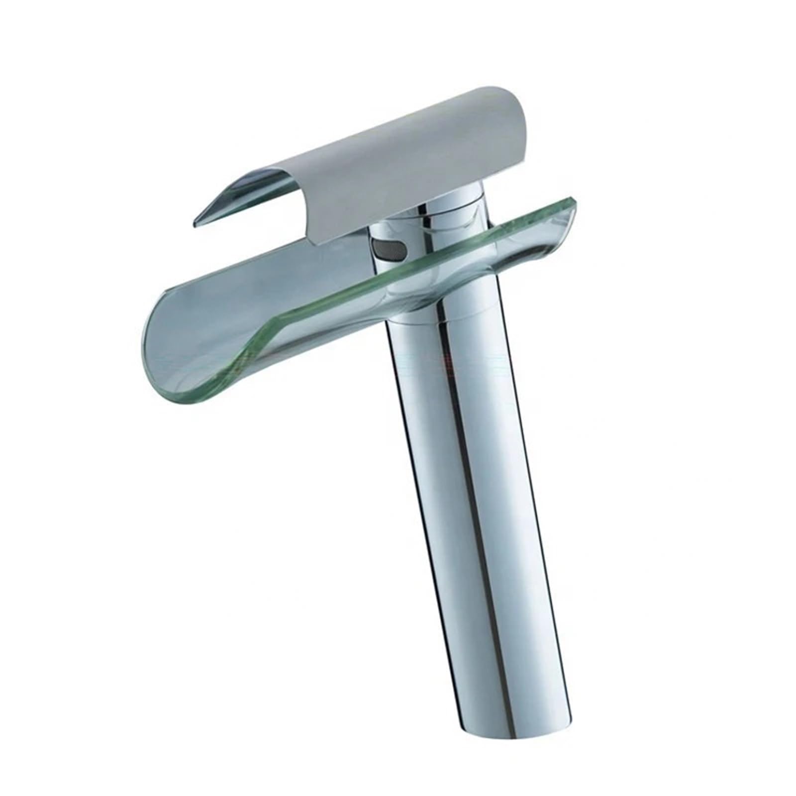Mkyyioed Color1 L Bathroom Taps Bathroom Basin Faucet Glass Sink Torneira Hot And Cold Water Mixer Taps Waterfall With Short High(Color1 L)