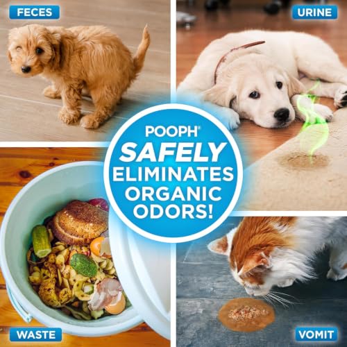 Image of POOPH Plus Maximum Strength Pet Odor Eliminator Spray, 32 oz - Pack of 2 | Maximum-strength odor eliminator spray on carpets, furniture, litter boxes, and hard floors, 32 oz - Pack of 2