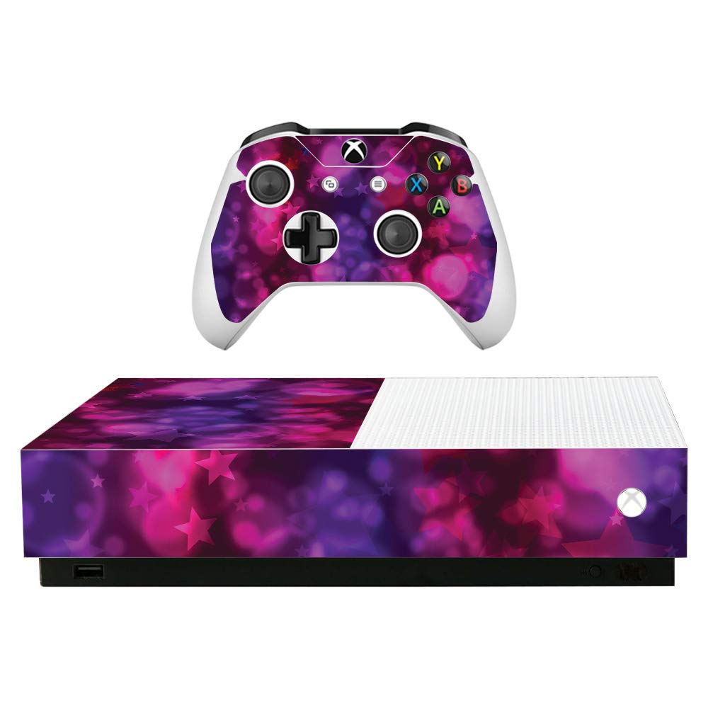 MightySkins Skin for Microsoft Xbox One S All-Digital Edition - Star Power | Protective, Durable, and Unique Vinyl Decal wrap Cover | Easy to Apply, Remove, and Change Styles | Made in The USA